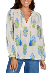 Cambric Ruffle Poet Blouse