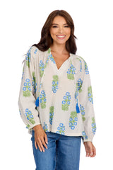 Cambric Ruffle Poet Blouse