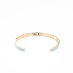 Boy Bye Blue Enamel Bracelet