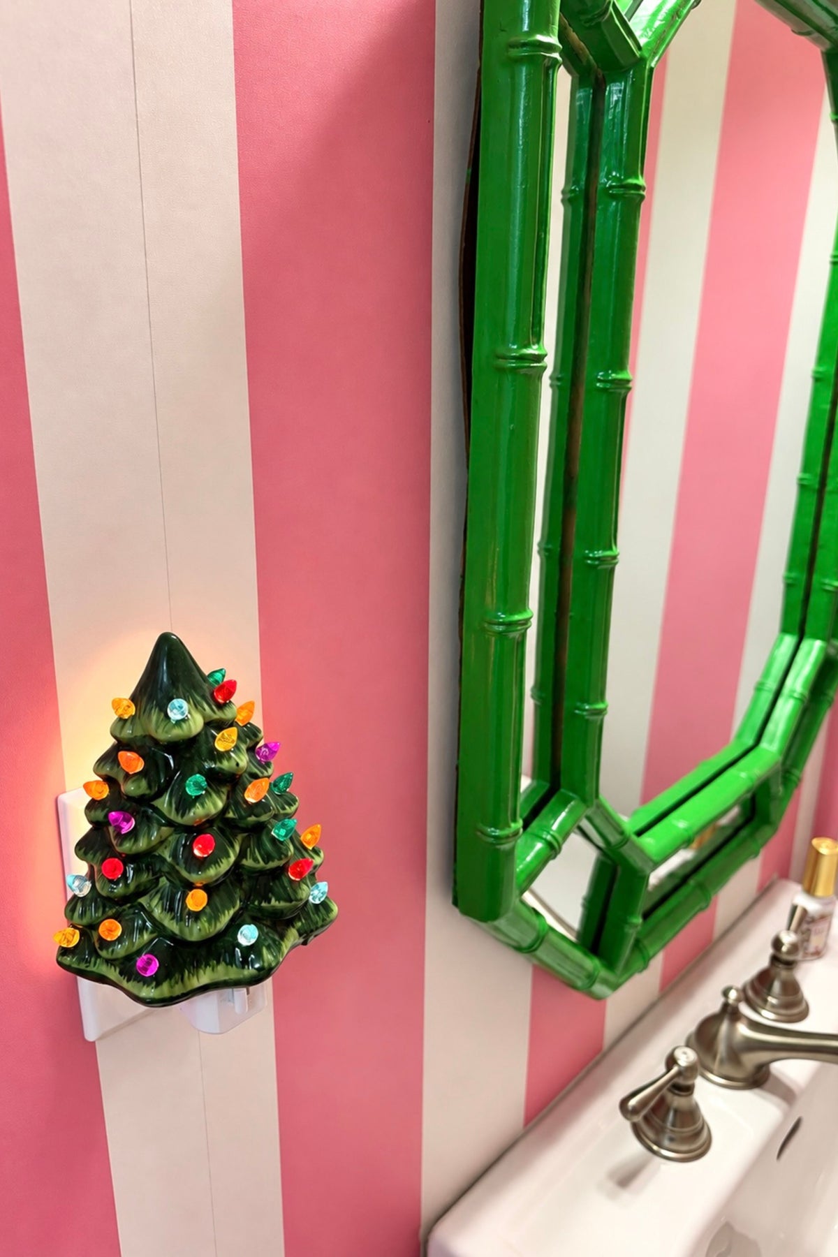 Vintage Christmas Tree Night Light