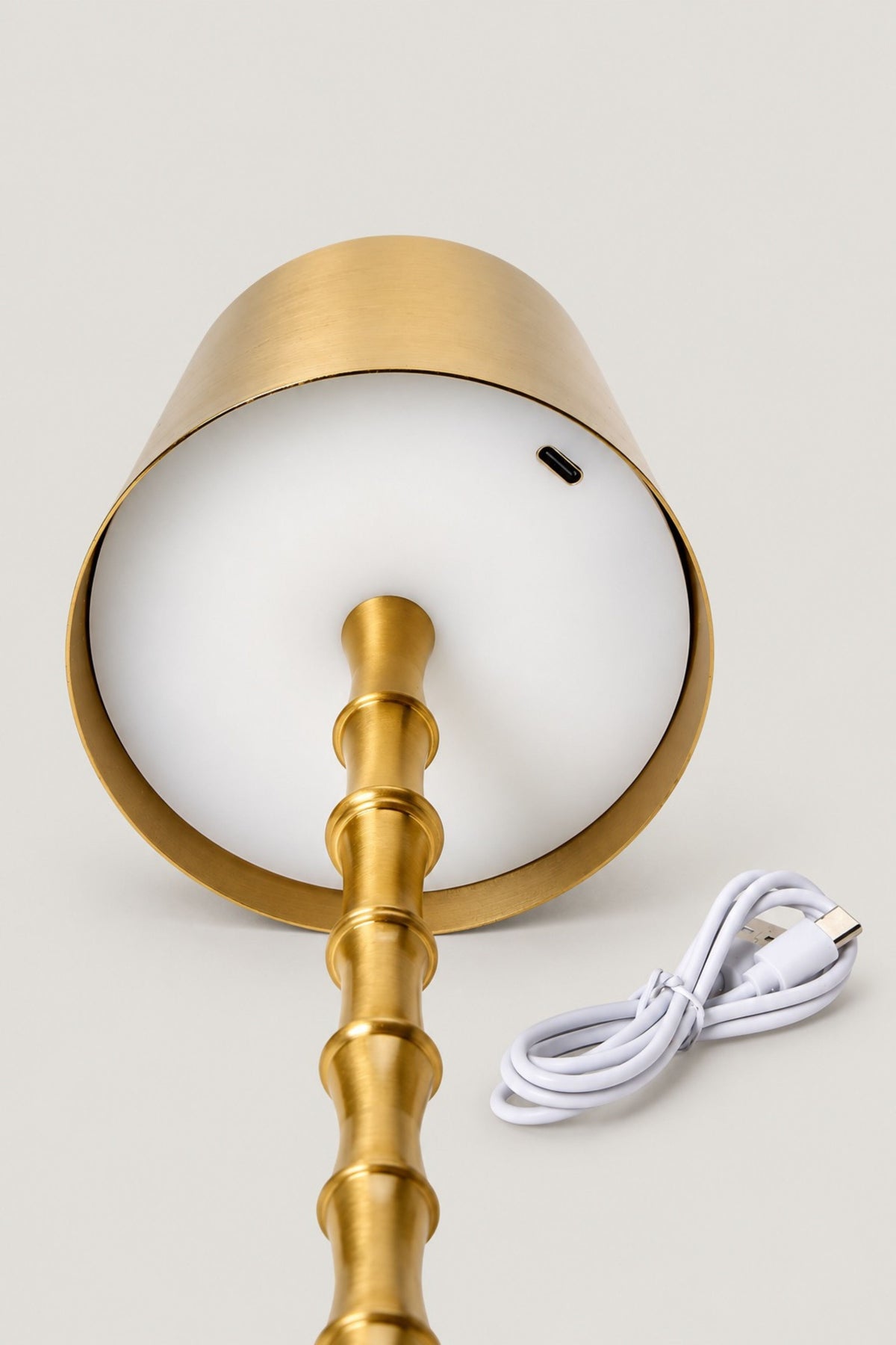 Brass Bamboo LED Table Lamp