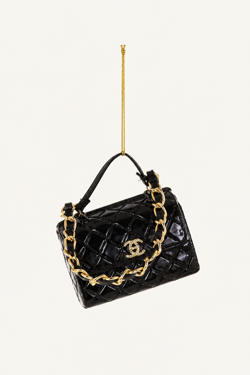 Black Luxe Handbag Ornament