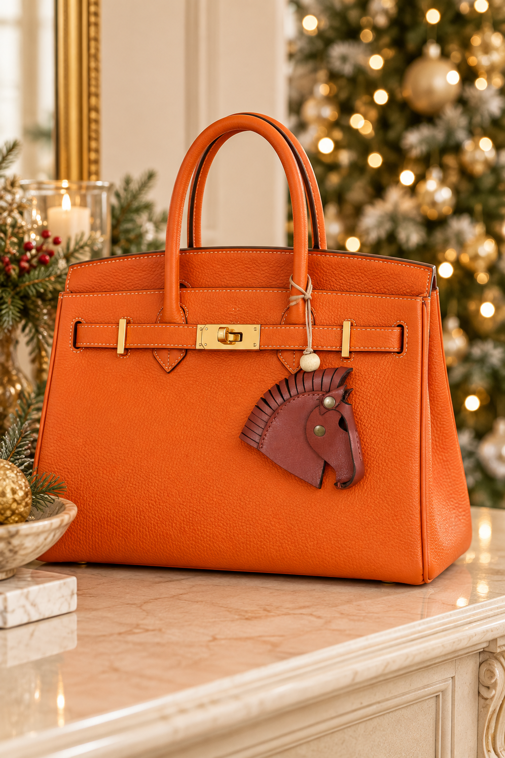 Saddle Hanging Horse Ornament