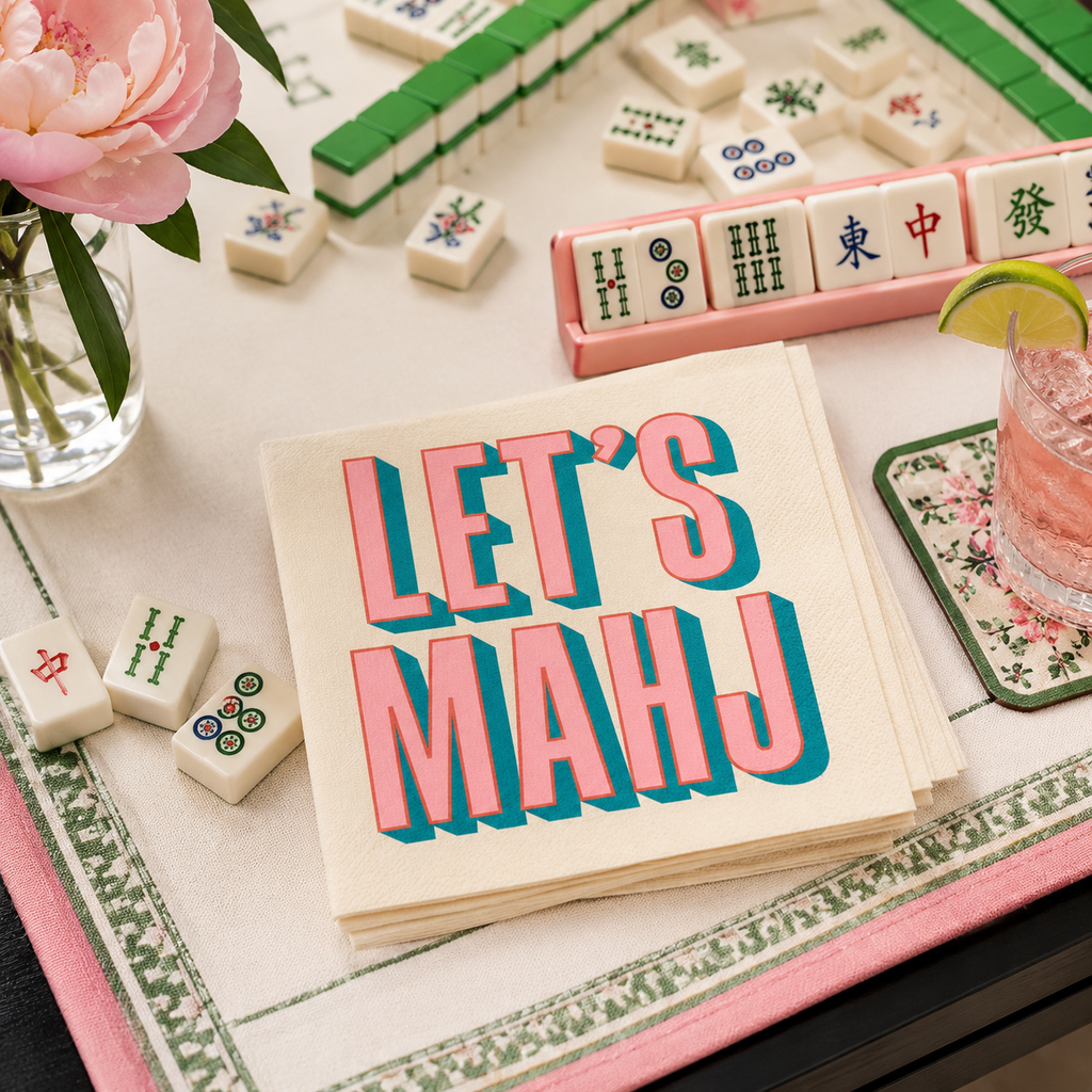Let's Mahj Cocktail Napkins