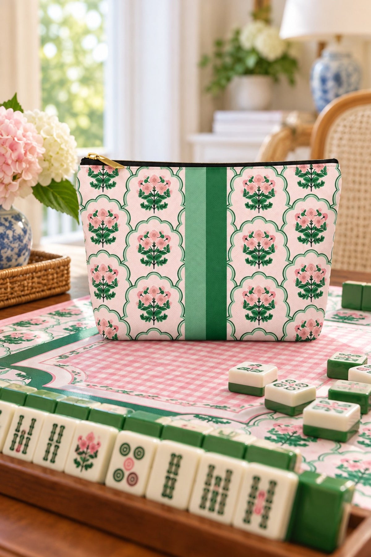 Cottage Grove Mahjong Tile or Cosmetic Bag