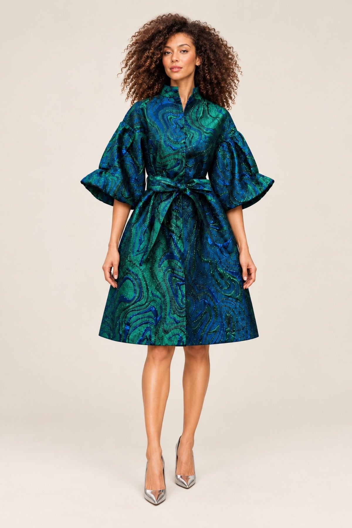 The Ellington Brocade Dress