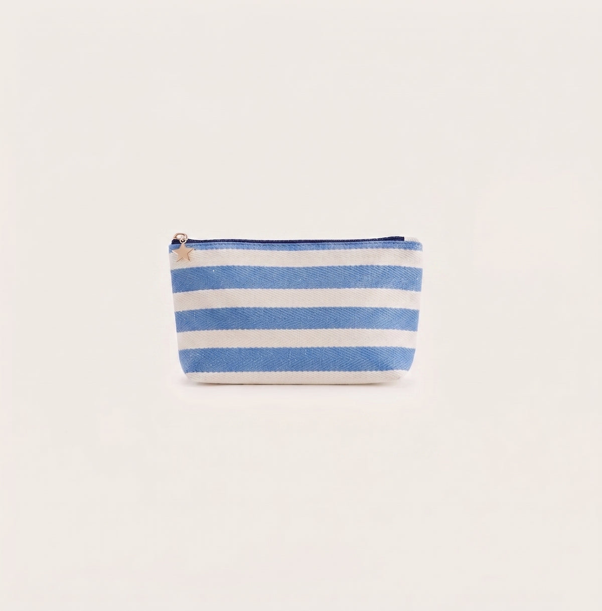 Morgan "Lake Weekend" Large Zip Pouch, Blue