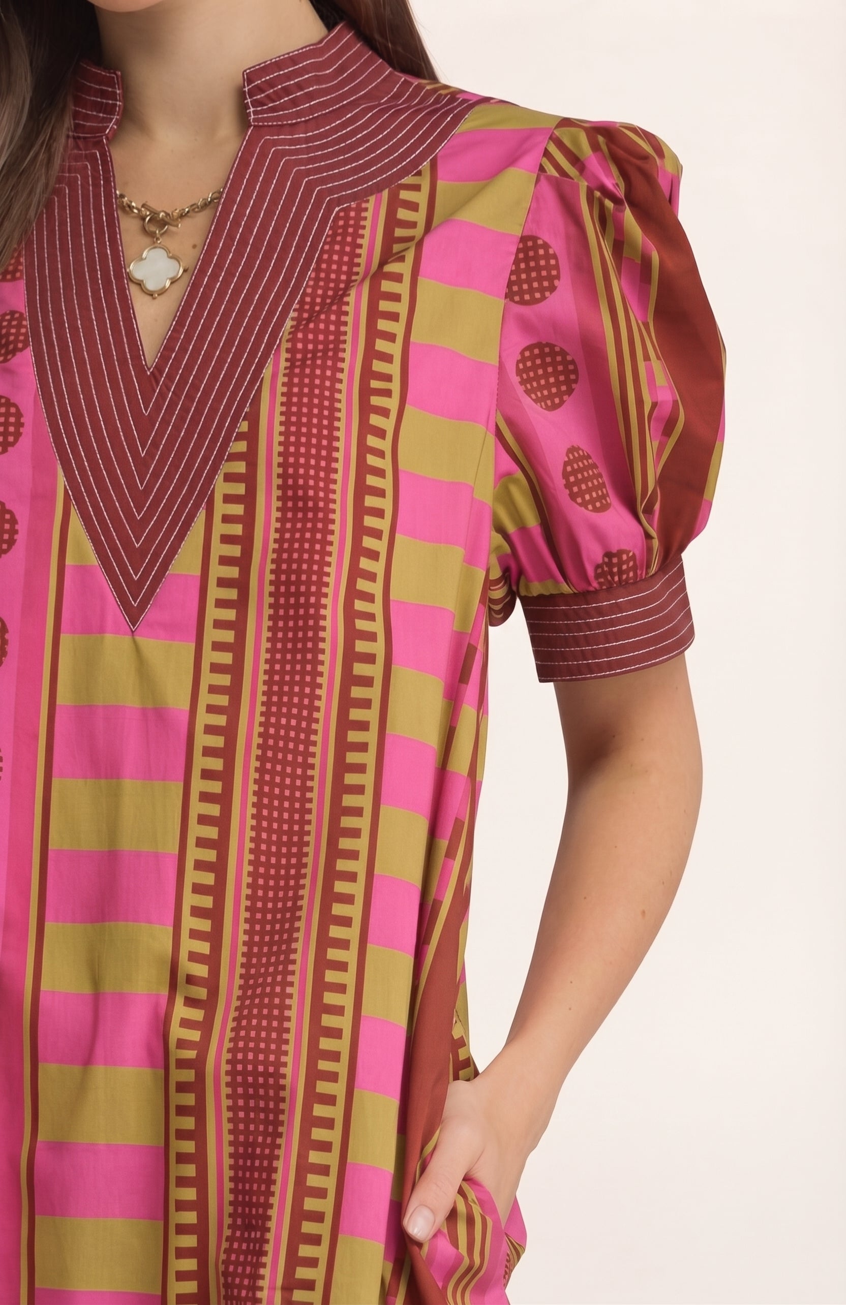 Plum Blossom Midi Dress