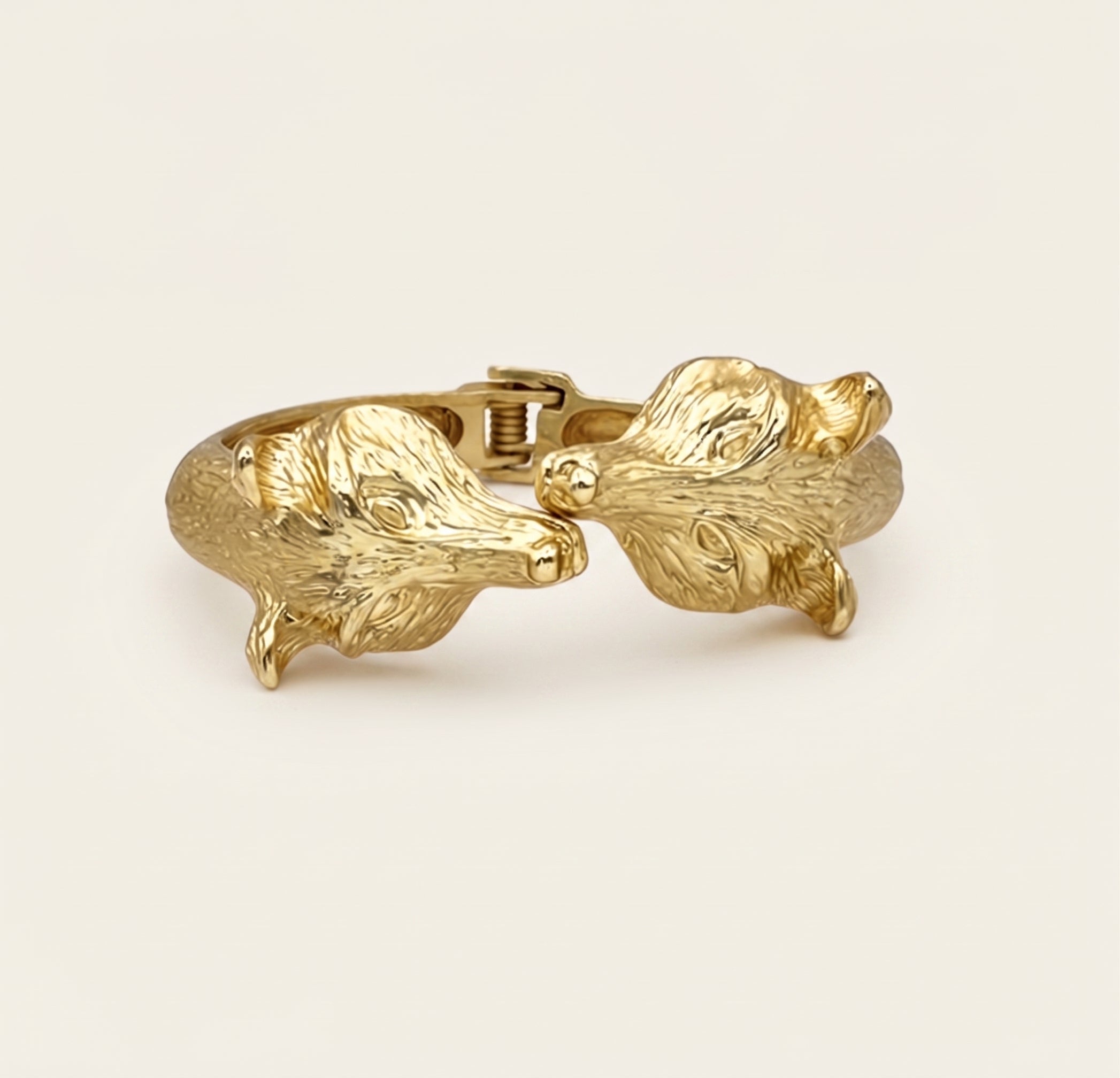 Golden Fox Hinged Bracelet