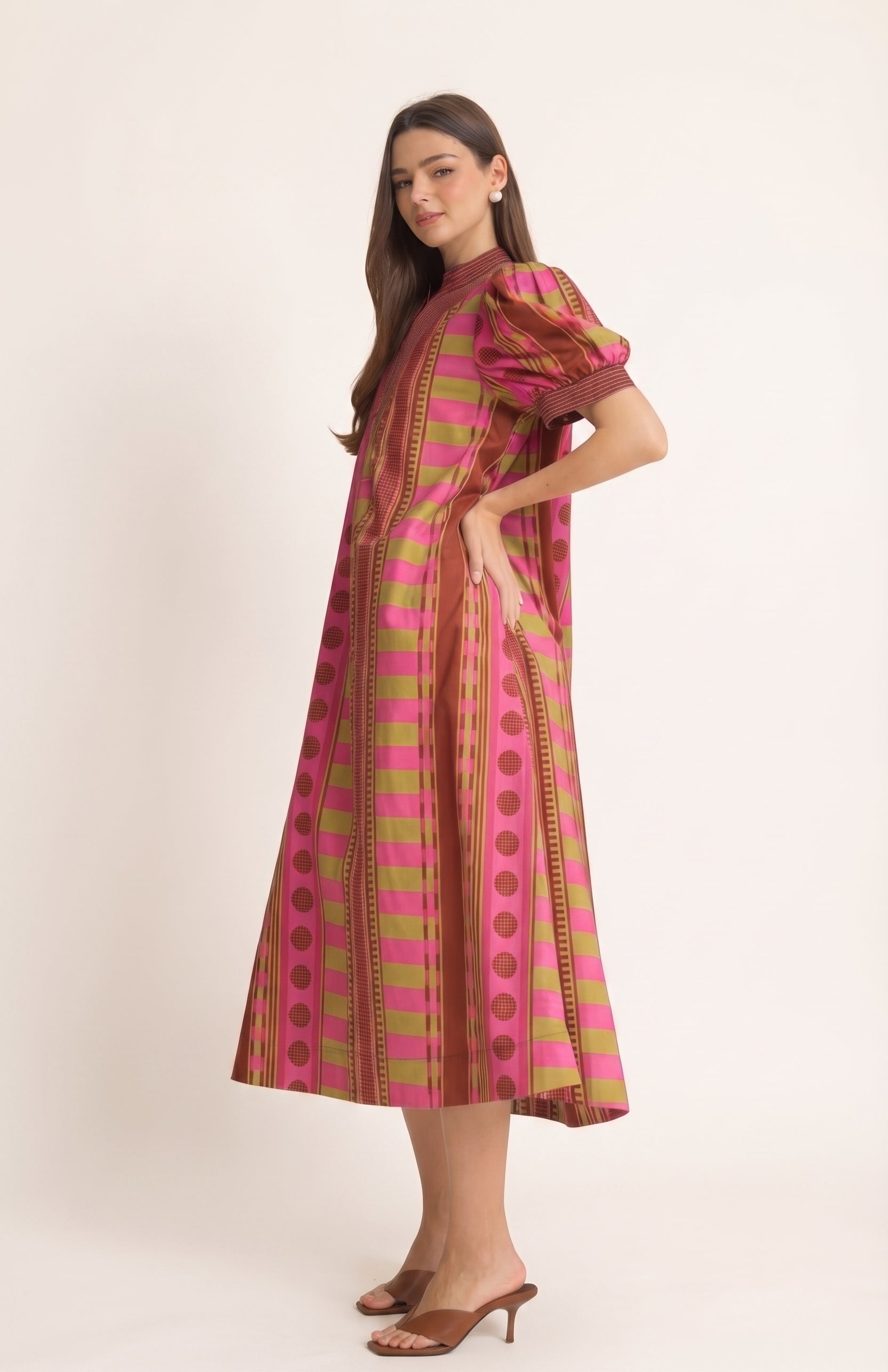 Plum Blossom Midi Dress