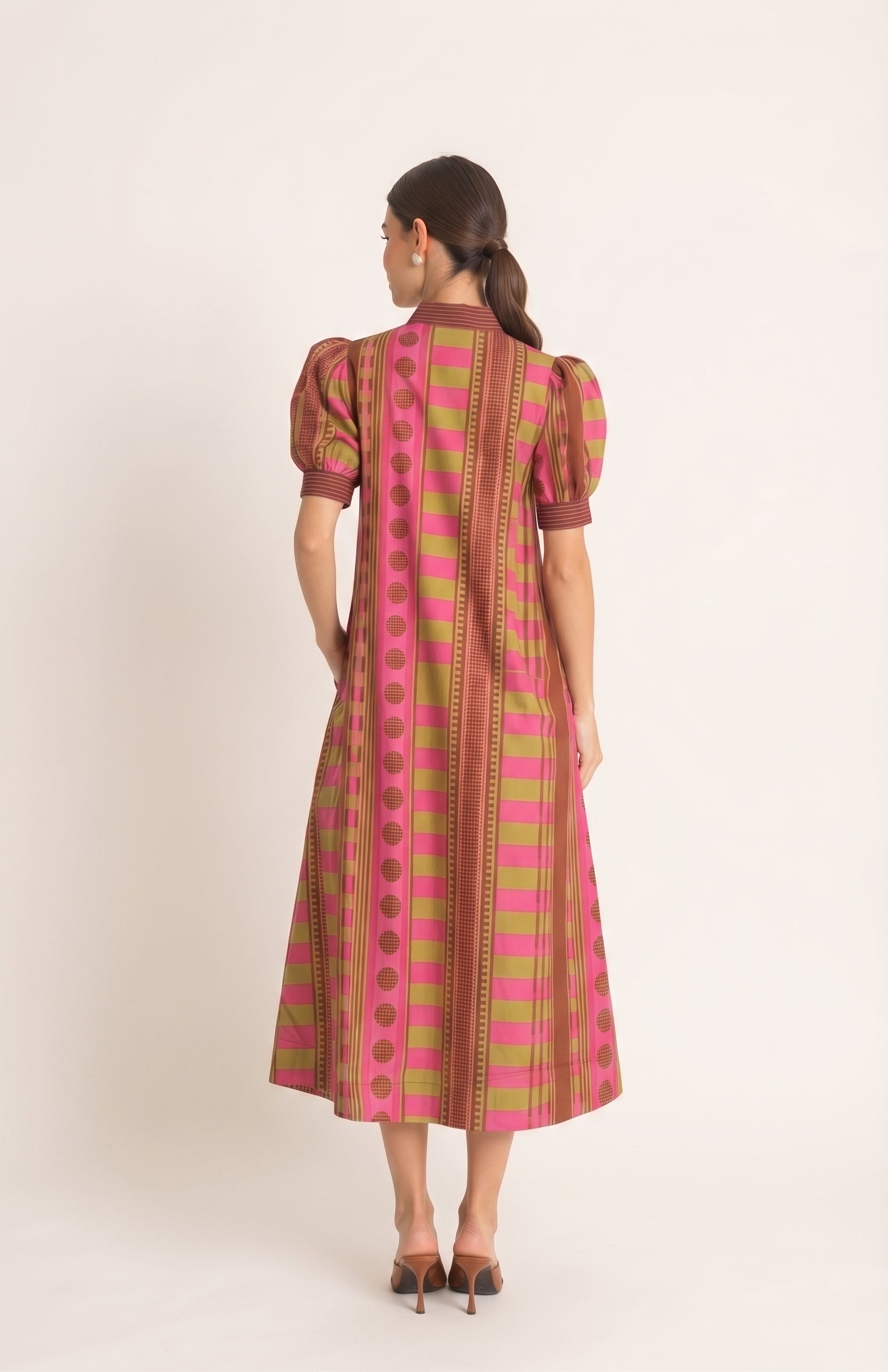 Plum Blossom Midi Dress
