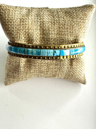 Turquoise Dot Bracelet Bangle