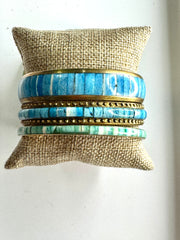 Turquoise Dot Bracelet Bangle