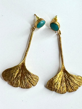 Gingko Turquoise Earrings