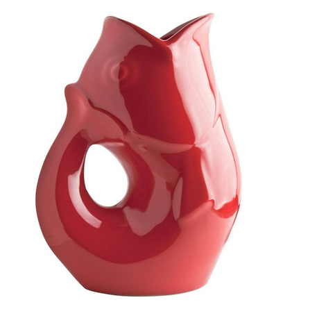 Small GurglePot BRIGHT RED 12oz