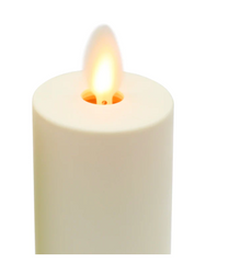 Pack of 2 Flameless Votive Candles- 4.2 Inch Ivory Luminara Indoor Votive Candle