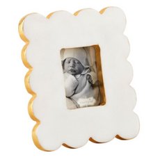 Rectangle Scallop Marble Frame