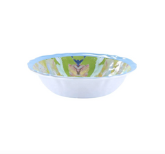 Stained Glass Green Melamine Bowl