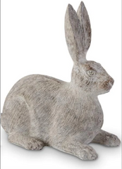 Gray Weathered Textured Resin Rabbit (sold individually)