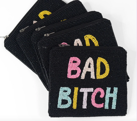 Bad B*tch Beaded Coin Pouch