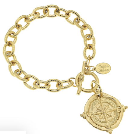 Gold Compass Bracelet