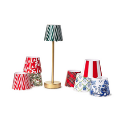 Paper Shade Cover for Scalloped Edge LED Table Lamp (Select from 8 designs)