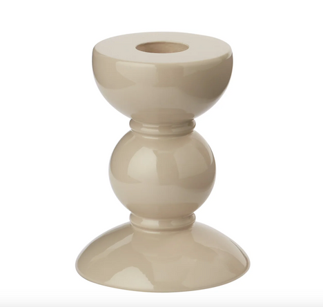 Cappuccino Small 10cm BOBBIN CANDLESTICK