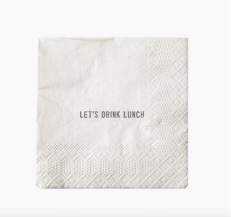 Let’s Drink Lunch Beverage Napkins – Party Humor 20ct