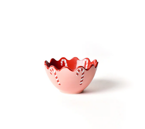 Provence Candy Cane Scallop Appetizer Bowl