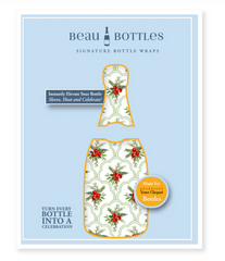 Beau Bottles Limited Edition Scallop Christmas Berries Champagne Bottle Wrap – Made for Veuve Bottle
