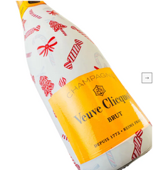 Beau Bottles Limited Edition Candy Cane Champagne Bottle Wrap – Made for Veuve Bottle