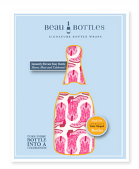 Beau Bottles Limited Edition Cow Girl Champagne Bottle Wrap – Made for Veuve Bottle