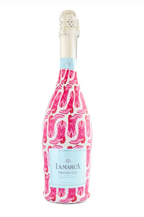 Beau Bottles Limited Edition Cow Girl Champagne Bottle Wrap – Made for La Marca Bottle
