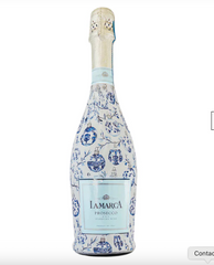 Beau Bottles Limited Edition Scallop Christmas Berries Champagne Bottle Wrap – Made for La Marca Bottle
