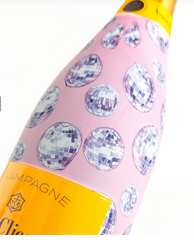 Beau Bottles Limited Edition Disco Fever Champagne Bottle Wrap – Made for Veuve Bottle