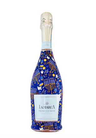 Beau Bottles Limited Edition Hanukkah Champagne Bottle Wrap – Made for La Marca Bottle