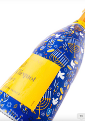 Beau Bottles Limited Edition Hanukkah Champagne Bottle Wrap – Made for Veuve Bottle