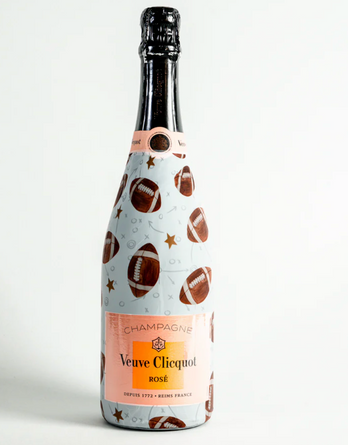 Beau Bottles Limited Edition Football Champagne Bottle Wrap – Made for Veuve Bottle