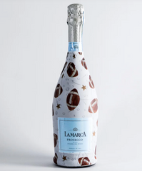 Beau Bottles Limited Edition Football Champagne Bottle Wrap – Made for La Marca Bottle