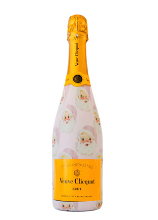 Beau Bottles Limited Edition Pink Santa Champagne Bottle Wrap – Made for Veuve Bottle