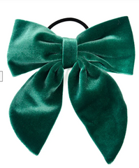 Beau Bottles Green Velvet Bottle Bow