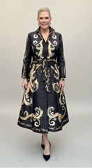 Noir Luxe Maxi Dress Jacket  – Vivid Hue Holiday Edit