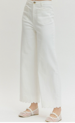 The Maribel Scallop Pant – Off White