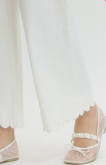 The Maribel Scallop Pant – Off White