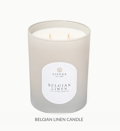 Belgian Linen 11oz Linnea Candle