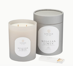 Belgian Linen 11oz Linnea Candle