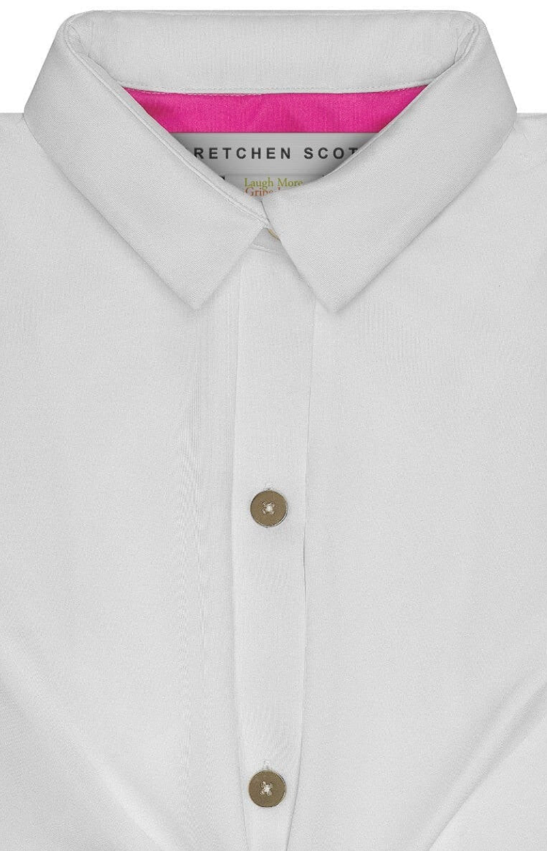 White Jersey Twist & Shout Top