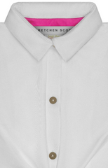 White Jersey Twist & Shout Top