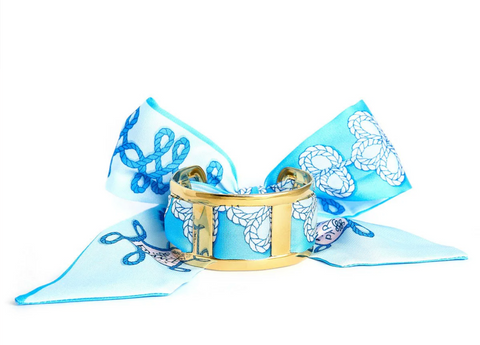 Seafoam Compass Wyatt Scarf Cuff