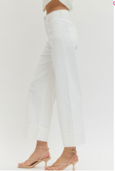 Weekend Edit Baggy Pants in Off White